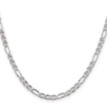 Sterling Silver 3.75mm Figaro Anchor Chain