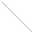 Sterling Silver Rhodium-plated 3.75mm Figaro Anchor Chain