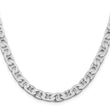 Sterling Silver Rhodium-plated 6.5mm Flat Anchor Chain