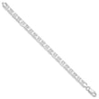 Sterling Silver Rhodium-plated 7mm Flat Anchor Chain