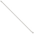 Sterling Silver 2.9mm Diamond-cut Long Link Cable Chain