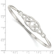 Sterling Silver Polished Celtic Bangle