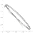 Diamond Fascination Diamond Mystique Sterling Silver Platinum-plated carart Diamond Bangle