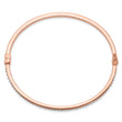 Diamond Fascination Diamond Mystique Sterling Silver 18K Rose Gold-plated Diamond Bangle