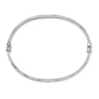 Sterling Silver D/C 6mm Bangle and 4mm Hoop Earring Set