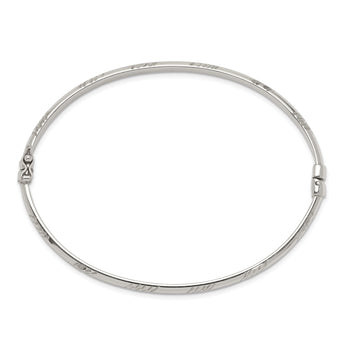 Sterling Silver D/C 4mm Bangle