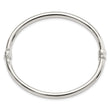 Sterling Silver Polished Hinged Bangle