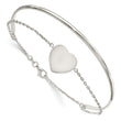 Sterling Silver Polished Heart Ring and Bangle