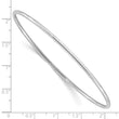 Sterling Silver Rhodium-plated Polished Slip-On Bangle