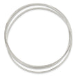 Sterling Silver Polished Triple Intertwined Slip On Bangle