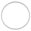 Sterling Silver Polished Textured Slip-on Bangle Bracelet