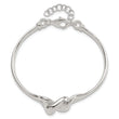 Sterling Silver w/1in ext. Bangle Bracelet