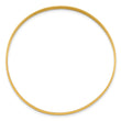 Sterling Silver Gold-tone 4.5mm Polished Slip-On Bangle Bracelet