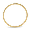 Sterling Shimmer Sterling Silver Gold-tone Flash Gold-plated 93 Stone CZ Bangle Bracelet