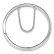 Sterling Silver RH-plated Polished 4mm w/ Safety Hinged Children's Bangle