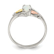 Landstrom's Mt. Rushmore Black Hills Sterling Silver 12K Gold Accents Lab Created Opal Ring