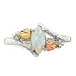 Landstrom's Mt. Rushmore Black Hills Sterling Silver 12K Gold Accents Lab Created Opal Ring