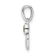 Sterling Silver Rhodium-plated Polished Garnet Heart Pendant - Birthstone Company