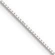 Sterling Silver .8mm 8 Sided Diamond-cut Box Chain