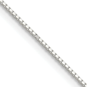Sterling Silver .8mm 8 Sided Diamond-cut Box Chain