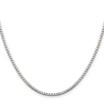 Sophia Jewelers Sterling Silver 925 Diamond-Cut Box Chain Necklace 16 - 16