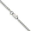 Sophia Jewelers Sterling Silver 925 Diamond-Cut Box Chain Necklace 16 - 16