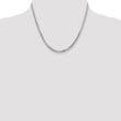 Sterling Silver 925 Women's Polished Box Chain Necklace Elegant Diamond-Cut Design - 20