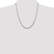 Sterling Silver 925 Women's Polished Box Chain Necklace Elegant Diamond-Cut Design - 20
