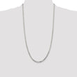 Sterling Silver 925 Women's Polished Box Chain Necklace Elegant Diamond-Cut Design - 20