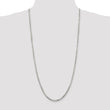 Sterling Silver 925 Women's Polished Box Chain Necklace Elegant Diamond-Cut Design - 20