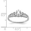 Sterling Silver Rhodium-plated White Topaz & Diamond Ring
