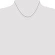Sterling Silver 925 Polished Box Chain Necklace with Rhodium Finish - 30