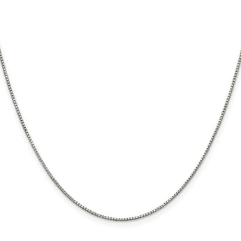 Sophia Jewelers 925 Sterling Silver Box Chain Necklace, Elegant Everyday Shine 18 in - Birthstone Company