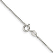 Sophia Jewelers 925 Sterling Silver Box Chain Necklace, Elegant Everyday Shine 18 in - Birthstone Company