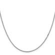 Sterling Silver Rhodium-plated 1.5mm Box Chain