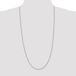 Sterling Silver Rhodium-plated 1.5mm Box Chain