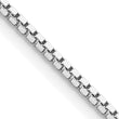 Sterling Silver Rhodium-plated 1.5mm Box Chain