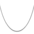Sterling Silver Rhodium-plated 1.75mm Box Chain