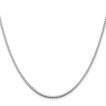 Sterling Silver Rhodium-plated 1.75mm Box Chain