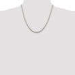 Sterling Silver 925 Women's Box Chain Necklace, Polished 3.25mm, 16 Inch - 24