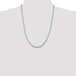 Sterling Silver 925 Women's Box Chain Necklace, Polished 3.25mm, 16 Inch - Birthstone Company