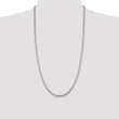 Sterling Silver 925 Women's Box Chain Necklace, Polished 3.25mm, 16 Inch - 22