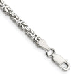 Sterling Silver 2.5mm Byzantine Chain