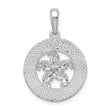 De-Ani Sterling Silver Rhodium-Plated Polished Booth Bay Starfish Pendant