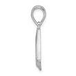 De-Ani Sterling Silver Rhodium-Plated Polished Sailboat Pendant