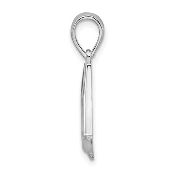 De-Ani Sterling Silver Rhodium-Plated Polished Sailboat Pendant