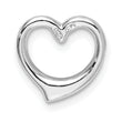 De-Ani Sterling Silver Polished Heart Slide