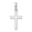 De-Ani Sterling Silver Polished Cross Pendant