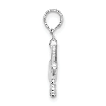 De-Ani Sterling Silver Polished 3D Pelican Pendant