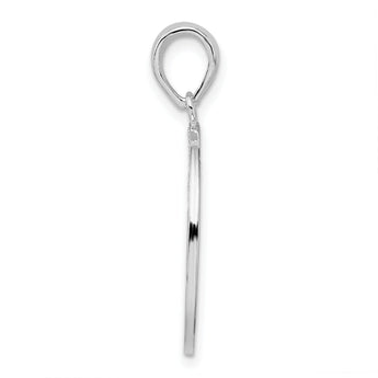 De-Ani Sterling Silver Rhodium-Plated Polished Large Cut-Out Tree of Life Pendant